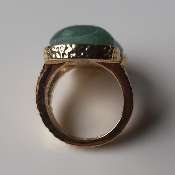 NWOT Beyond Rings Jewelry 14K Amzaonite Mother & Child Ring Size 6 - Picture 3 of 3